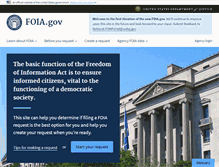 Tablet Screenshot of foia.gov